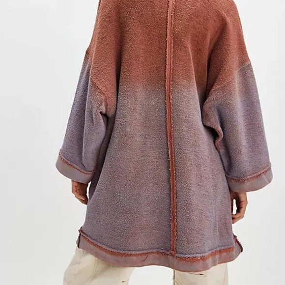 Free People Lola Ombre Sweatshirt Cardi - Picture 4 of 15